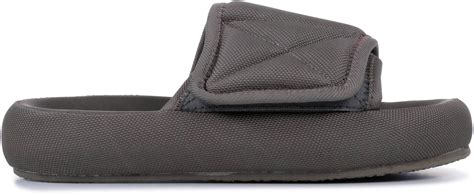 yeezy nylon slippers graphite.